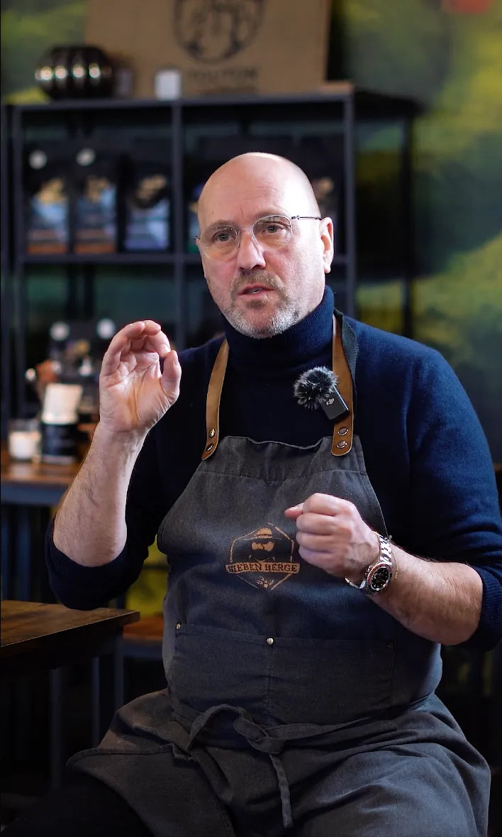 Kaffeebohnen Sieben Berge Intro