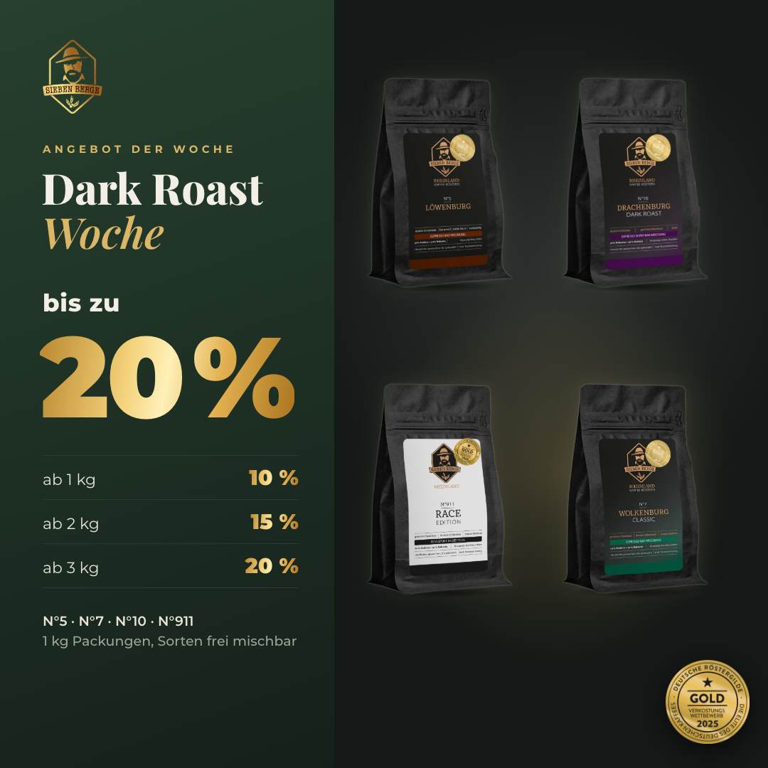 Angebot der Woche: Dark Roast Woche, bis zu 20 % auf N°5, N°7, N°10 und N°911