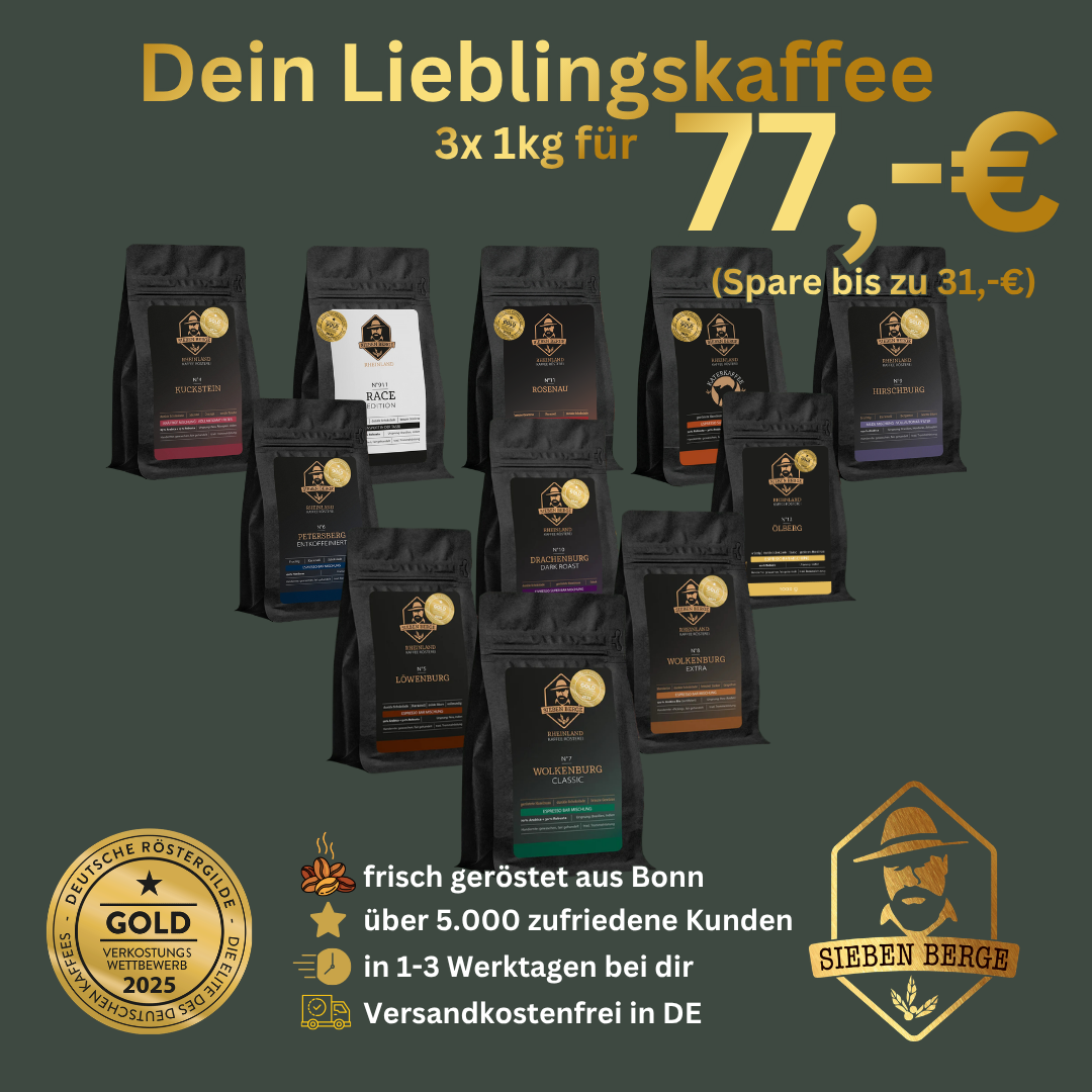 Dein Lieblingskaffee 3x 1kg zum Vorteilspreis