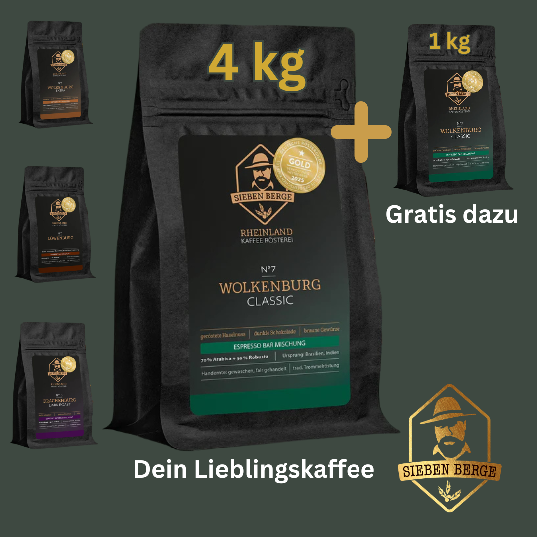 4 kg Lieblingskaffee + 1kg geschenkt
