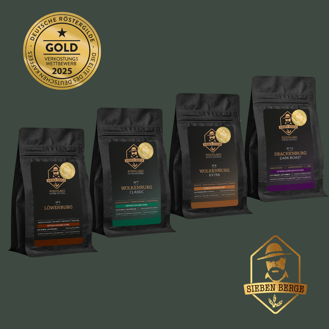 Entdecke vier einzigartige Röstungen – Espresso Probierpaket 4x 250g
